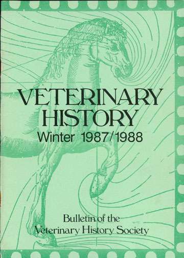 Volume 5 Issue 2 - The Veterinary History Society UK